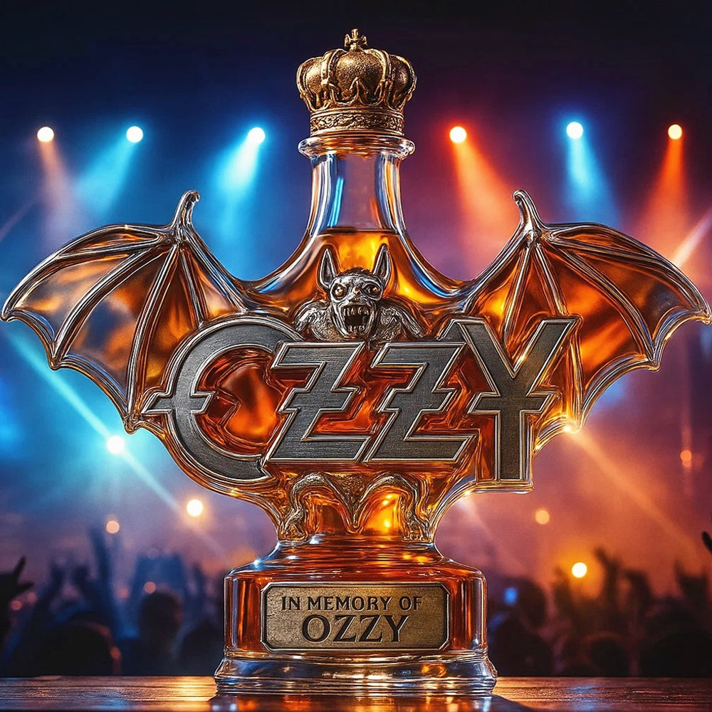 🔥 Limited edition🎁2025 In Memory of Ozzy Osbourne Whiskey bottle