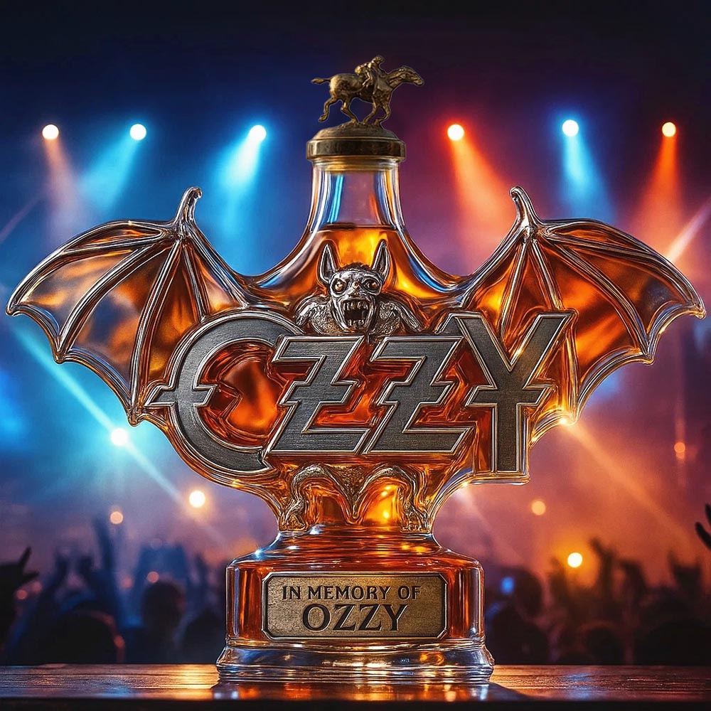 🔥 Limited edition🎁2025 In Memory of Ozzy Osbourne Whiskey bottle