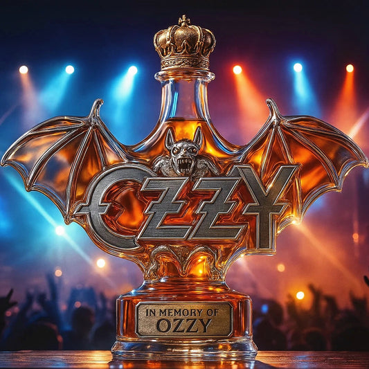 🔥 Limited edition🎁2025 In Memory of Ozzy Osbourne Whiskey bottle
